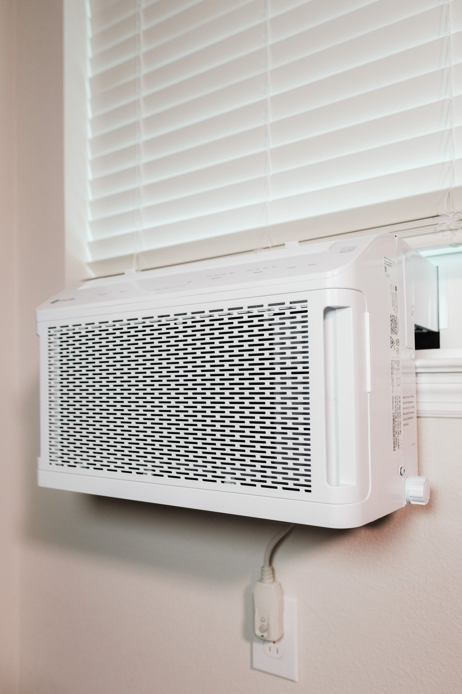 Residential air conditioner representing an HVAC homepage focused on comfort
